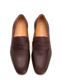 Moccasina in pelle martellato