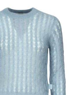 Mohair e lana miscela in maglia