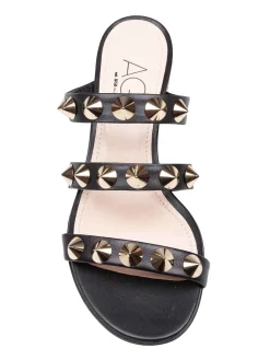 Mule Lala Spike In Pelle Con Borchie