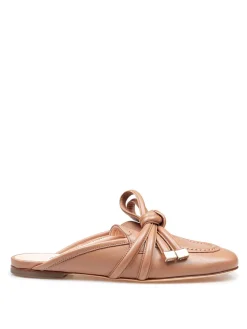Mule Ribbon In Pelle