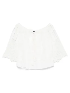 Notorious Bhite Cotton Blend Blouse