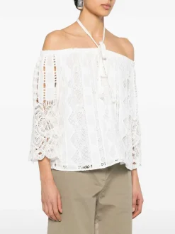 Notorious Bhite Cotton Blend Blouse