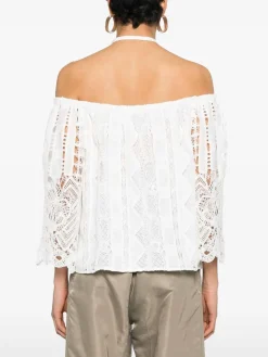 Notorious Bhite Cotton Blend Blouse
