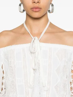 Notorious Bhite Cotton Blend Blouse