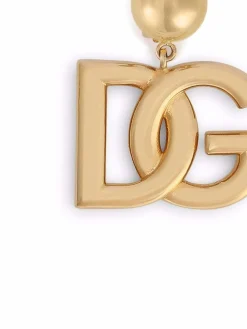 Orecchini A Clip Con Logo Dg