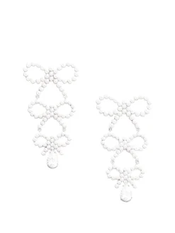 Orecchini con fiocco di perle a strati