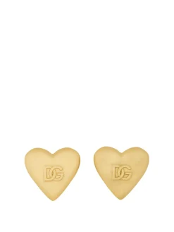 Orecchini Cuore Con Logo Dg