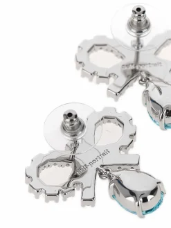 Orecchini di gocce rosa micro -prua