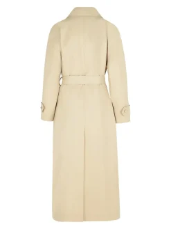 Over beige poliestere blend trench
