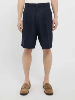 Pantaloncini blu navy con tasche