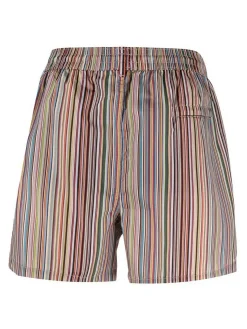 Pantaloncini da bagno con stampa a righe