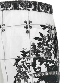 Pantaloncini di bermuda a stampa maiolica