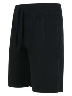 Pantaloncini di bermuda di cotone nero