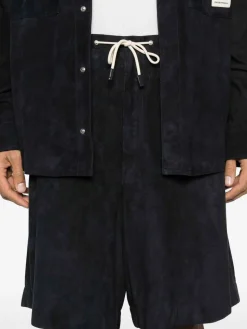 Pantaloncini di bermuda in pelle