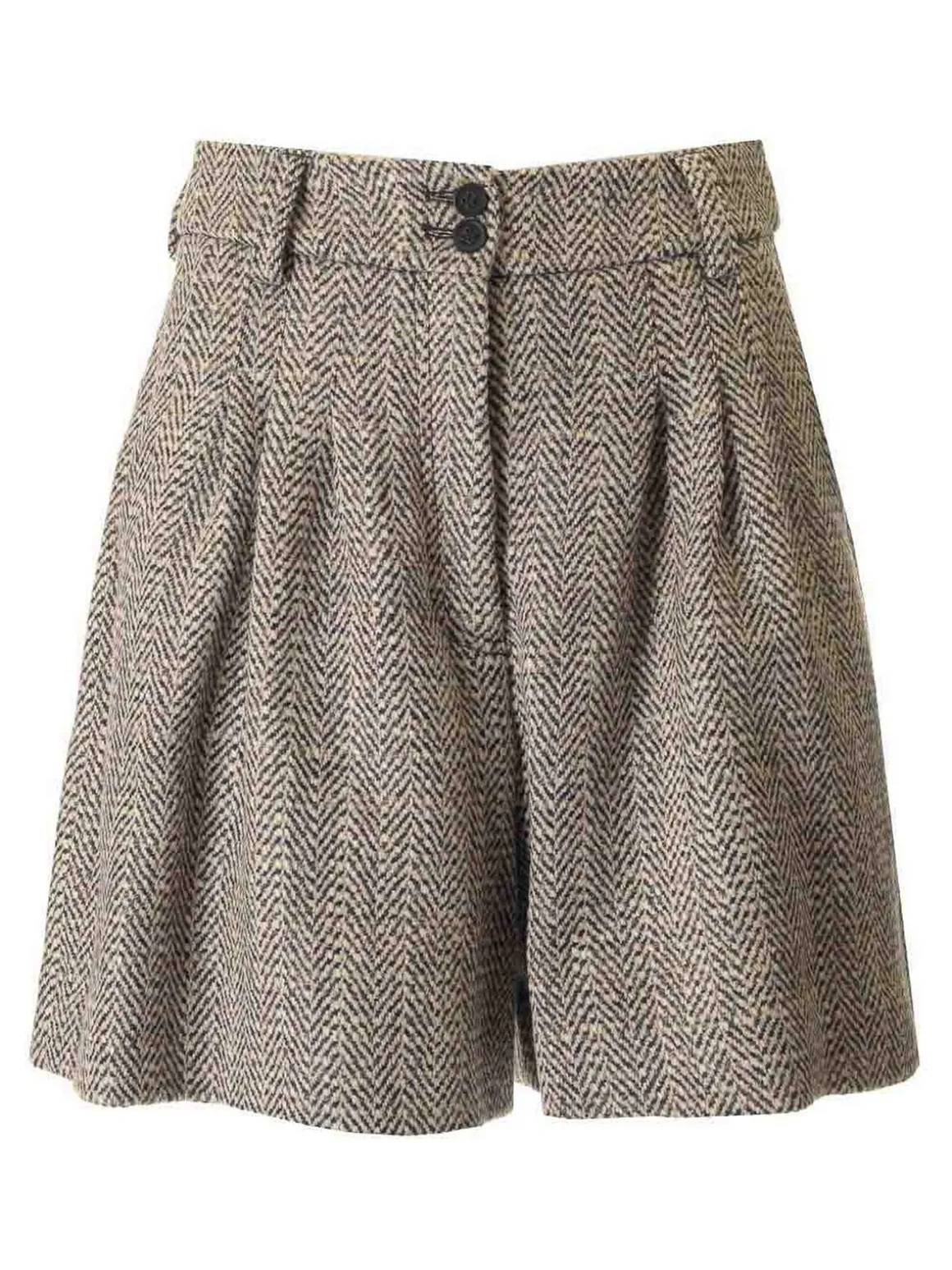 Pantaloncini di lana e lino