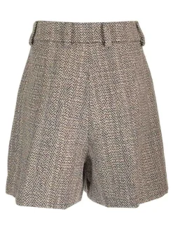 Pantaloncini di lana e lino