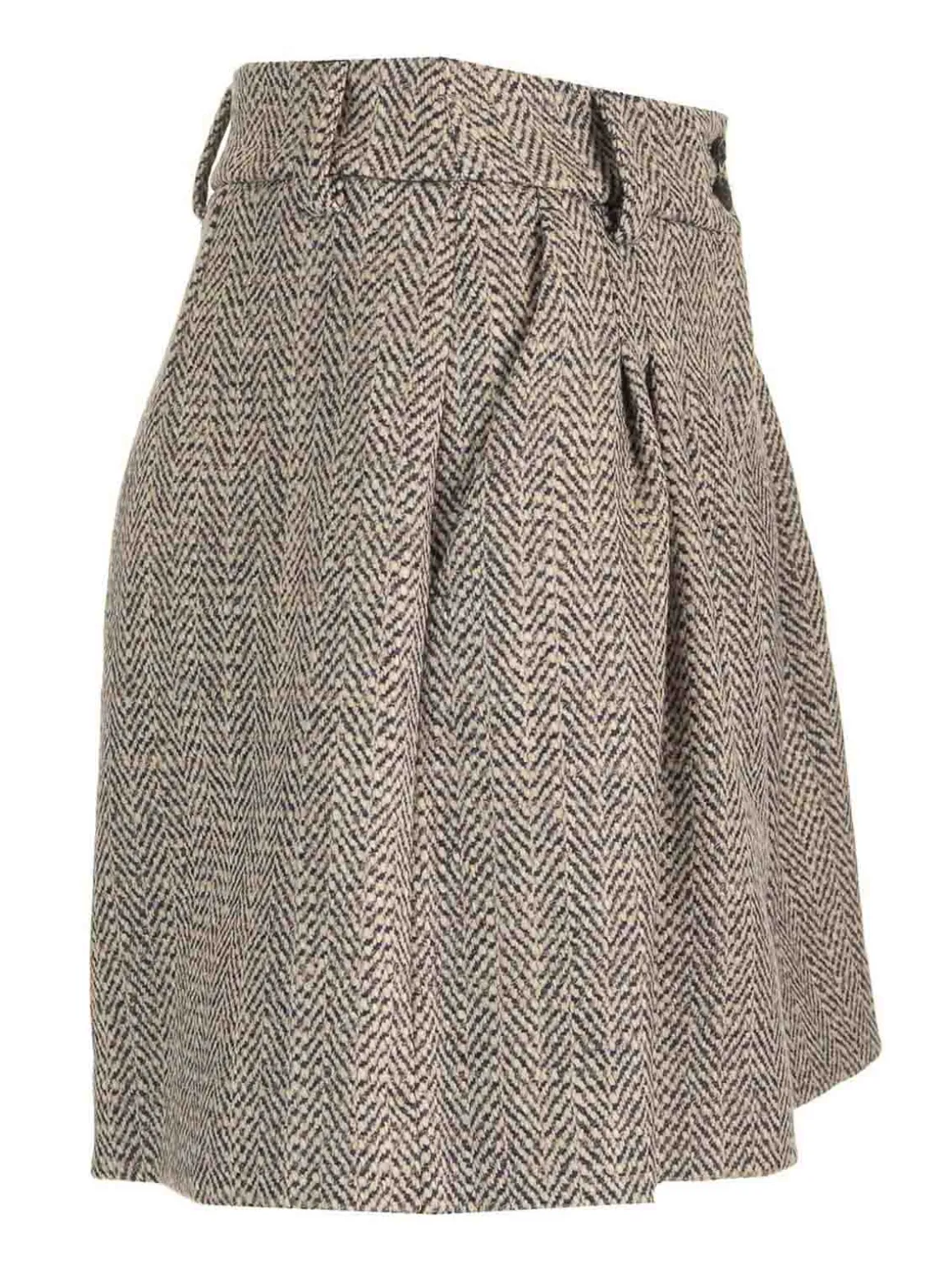 Pantaloncini di lana e lino