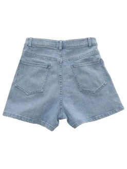 Pantaloncini per ragazze in blu tratto blu