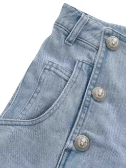 Pantaloncini per ragazze in blu tratto blu