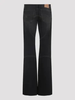 Pantaloni a bassa vita montati