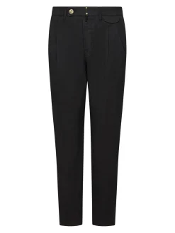 Pantaloni a gamba affusolata tratto nero