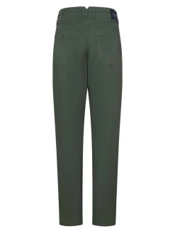 Pantaloni a gamba affusolata essormata verde