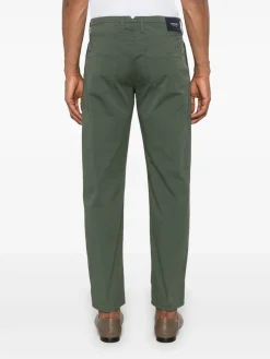 Pantaloni a gamba affusolata essormata verde