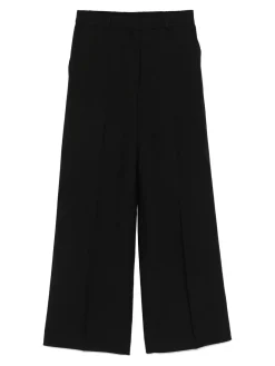 Pantaloni a gamba larga in lino