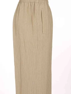 Pantaloni a gesso beige