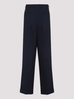 Pantaloni a piega anteriore