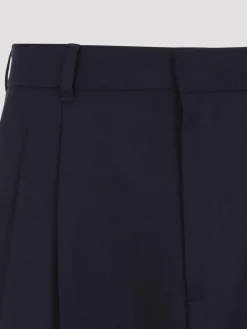 Pantaloni a piega anteriore