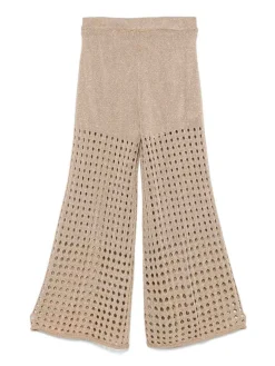 Pantaloni a placca logo di punta