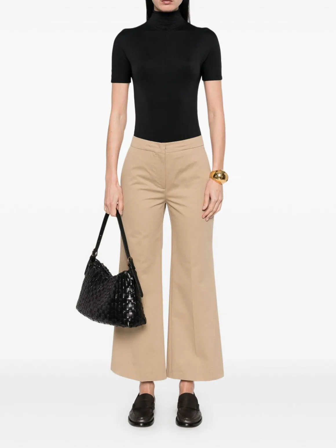 Pantaloni beige in cotone