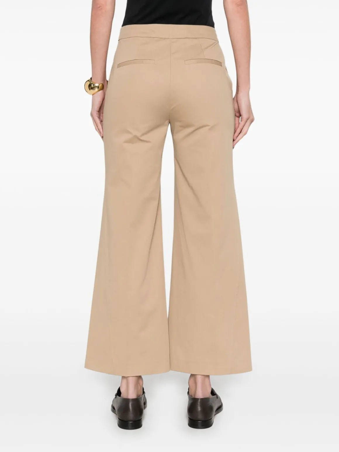 Pantaloni beige in cotone