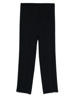 Pantaloni blu con piega pressata