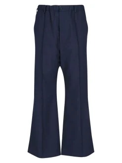 Pantaloni Bootcut In Lana Vergine