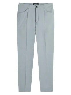 Pantaloni brango in lana vergine grigia perla