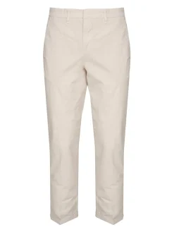 Pantaloni capri popin di cotone