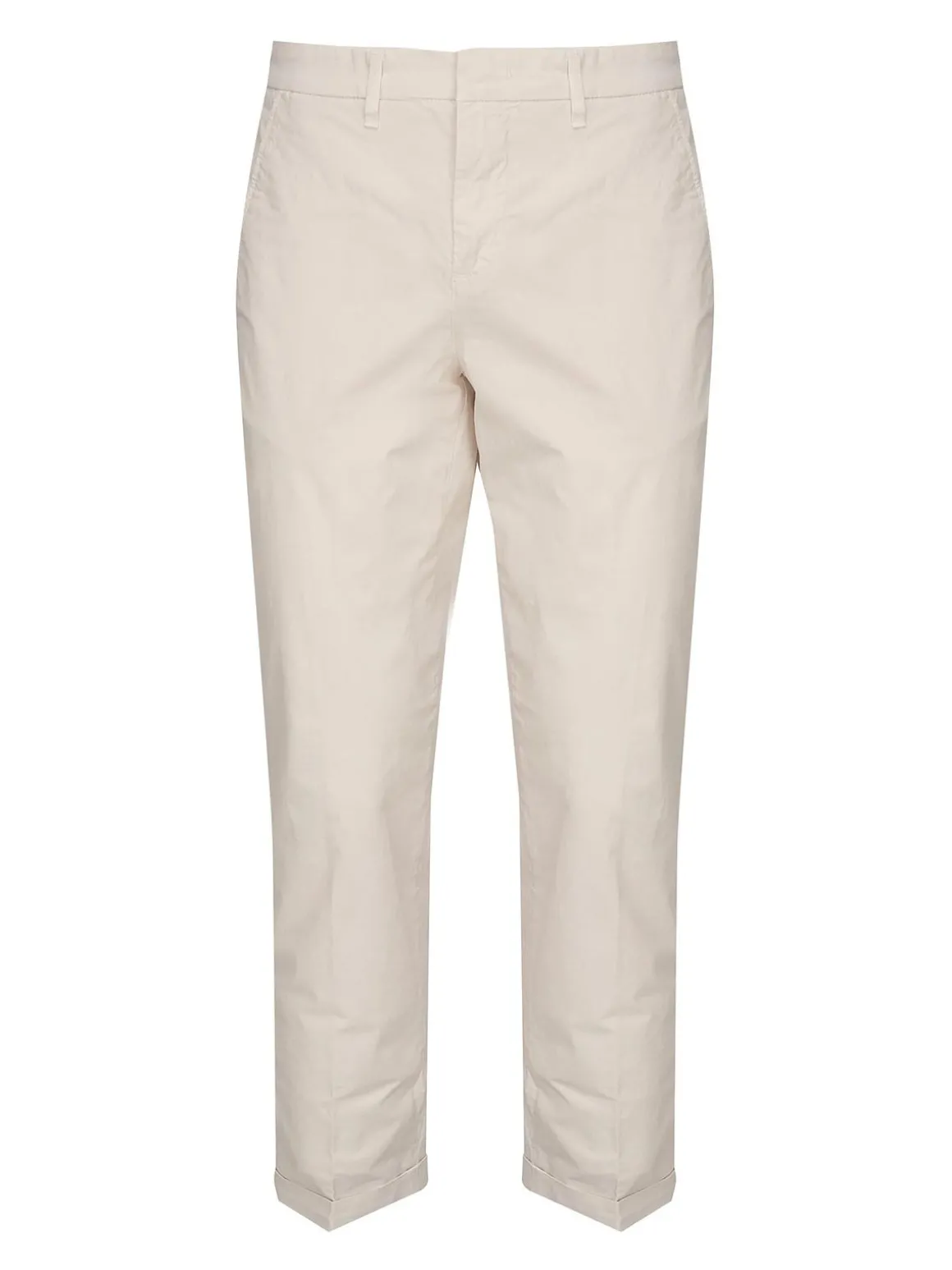 Pantaloni capri popin di cotone
