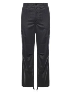 Pantaloni cargo di flanella