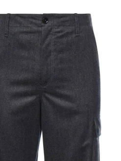 Pantaloni cargo di flanella