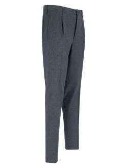 Pantaloni Chino In Lana Vergine