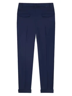 Pantaloni chino miscela blu blu navy