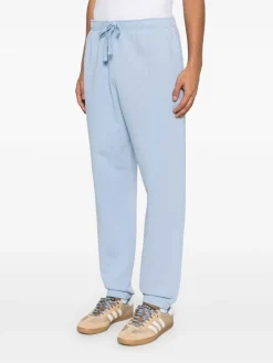 Pantaloni da jogging di cotone in blu cielo