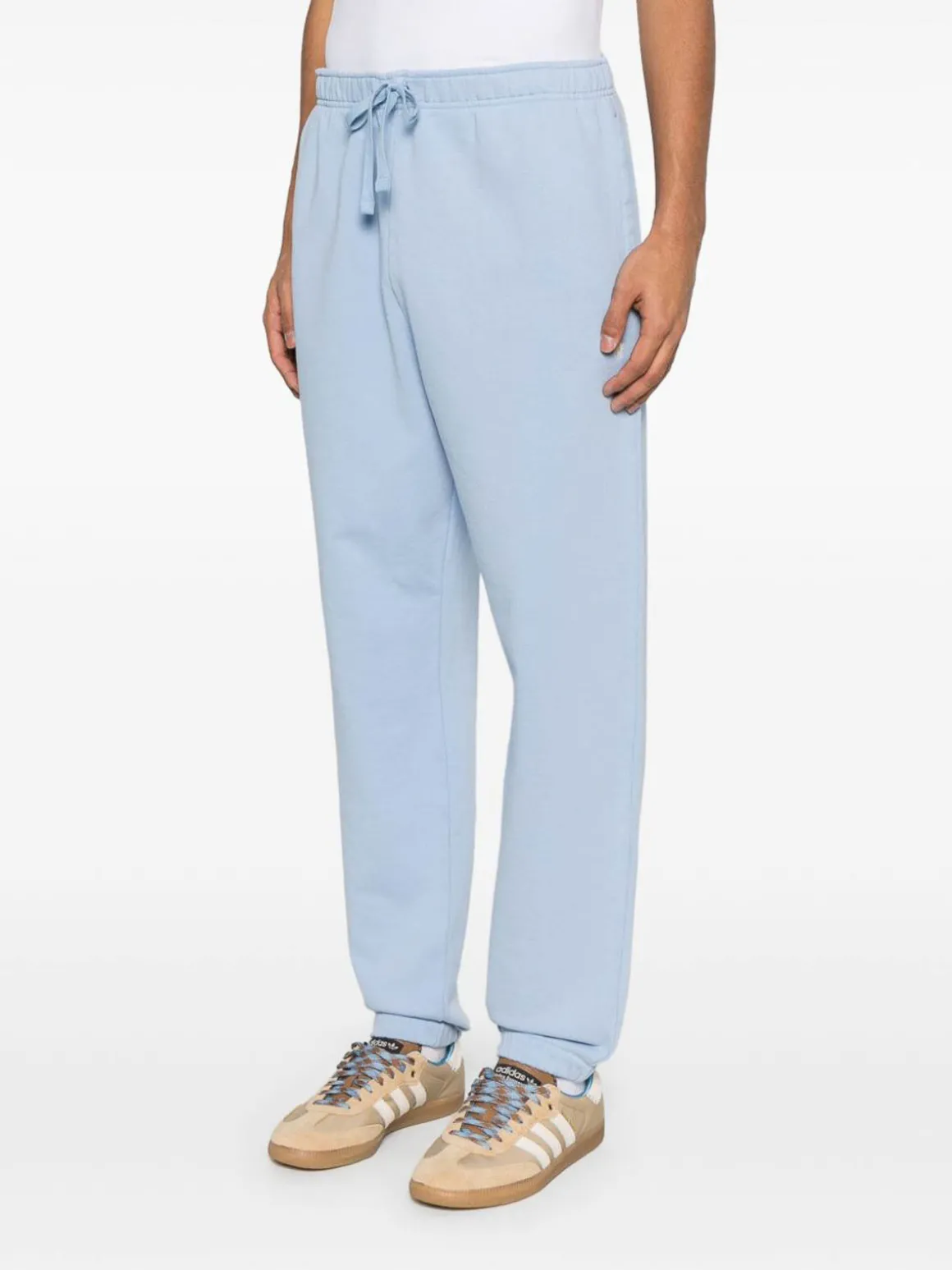 Pantaloni da jogging di cotone in blu cielo