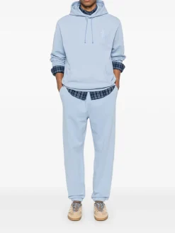 Pantaloni da jogging di cotone in blu cielo