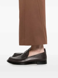 Pantaloni di amadine in cotone marrone