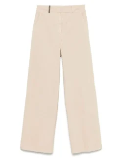 Pantaloni di cotone beige