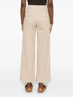 Pantaloni di cotone beige