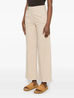 Pantaloni di cotone beige
